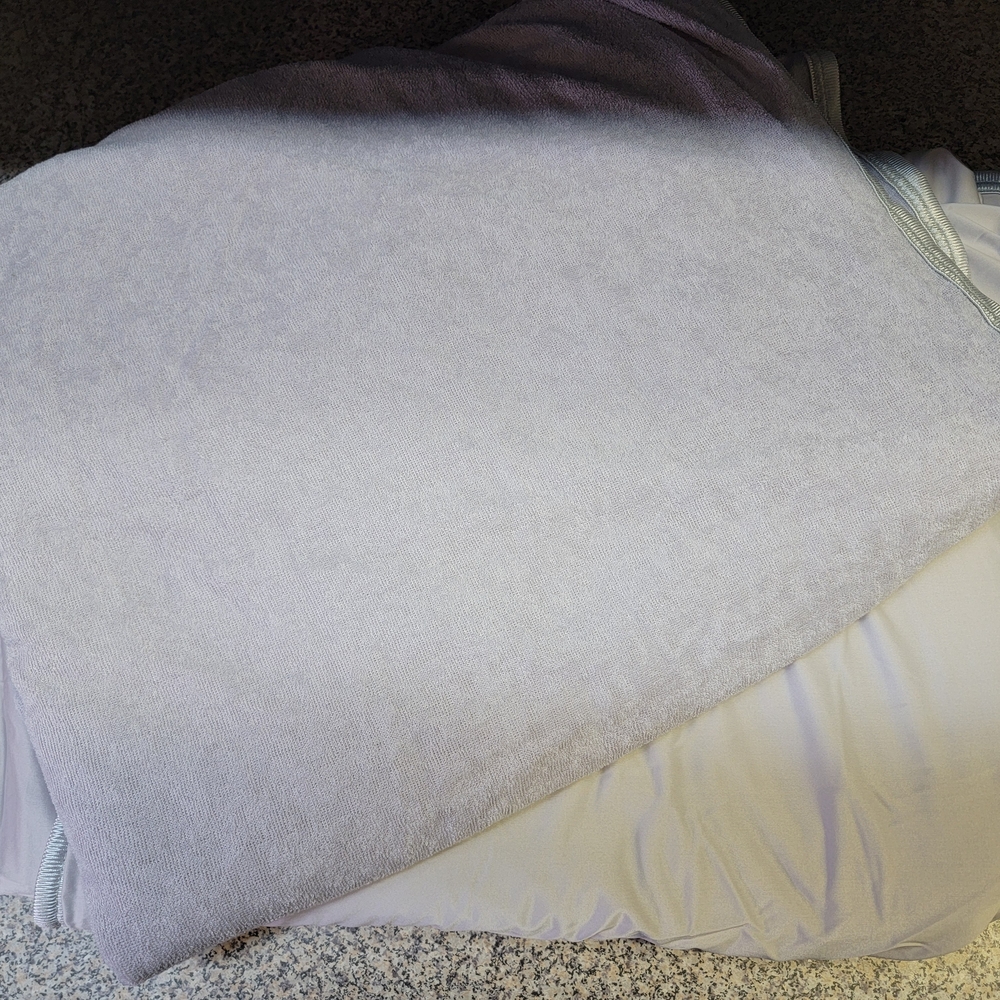 Two "Cooling" Light Gray Blankets